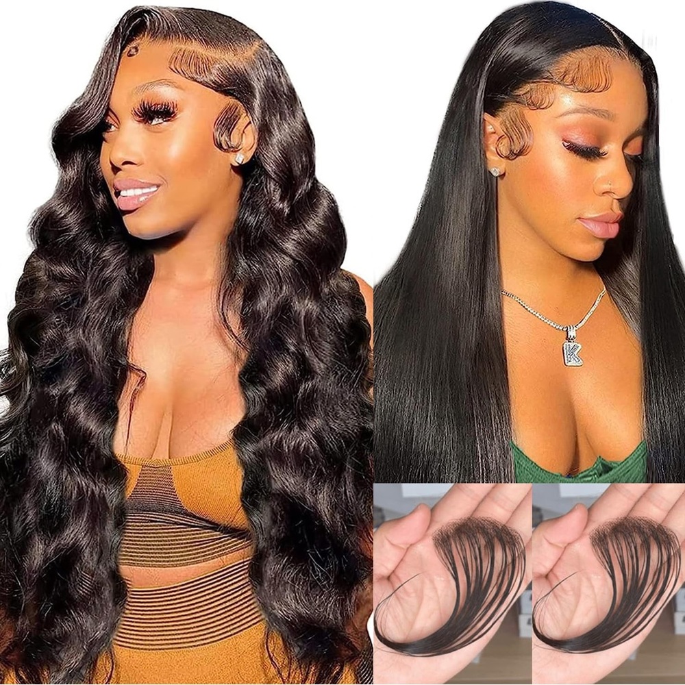 HUMAN HAIR- HD Lace Baby Hair, Reusable & Breathable Invisible Lace Hairline